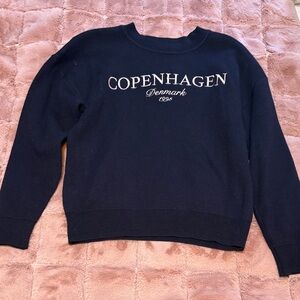 Primark Navy Ribbed Crewneck Sweater